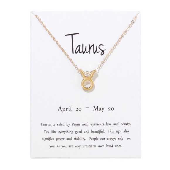 Taurus ♉️ Zodiac Sign Necklace - Picture 3 of 5